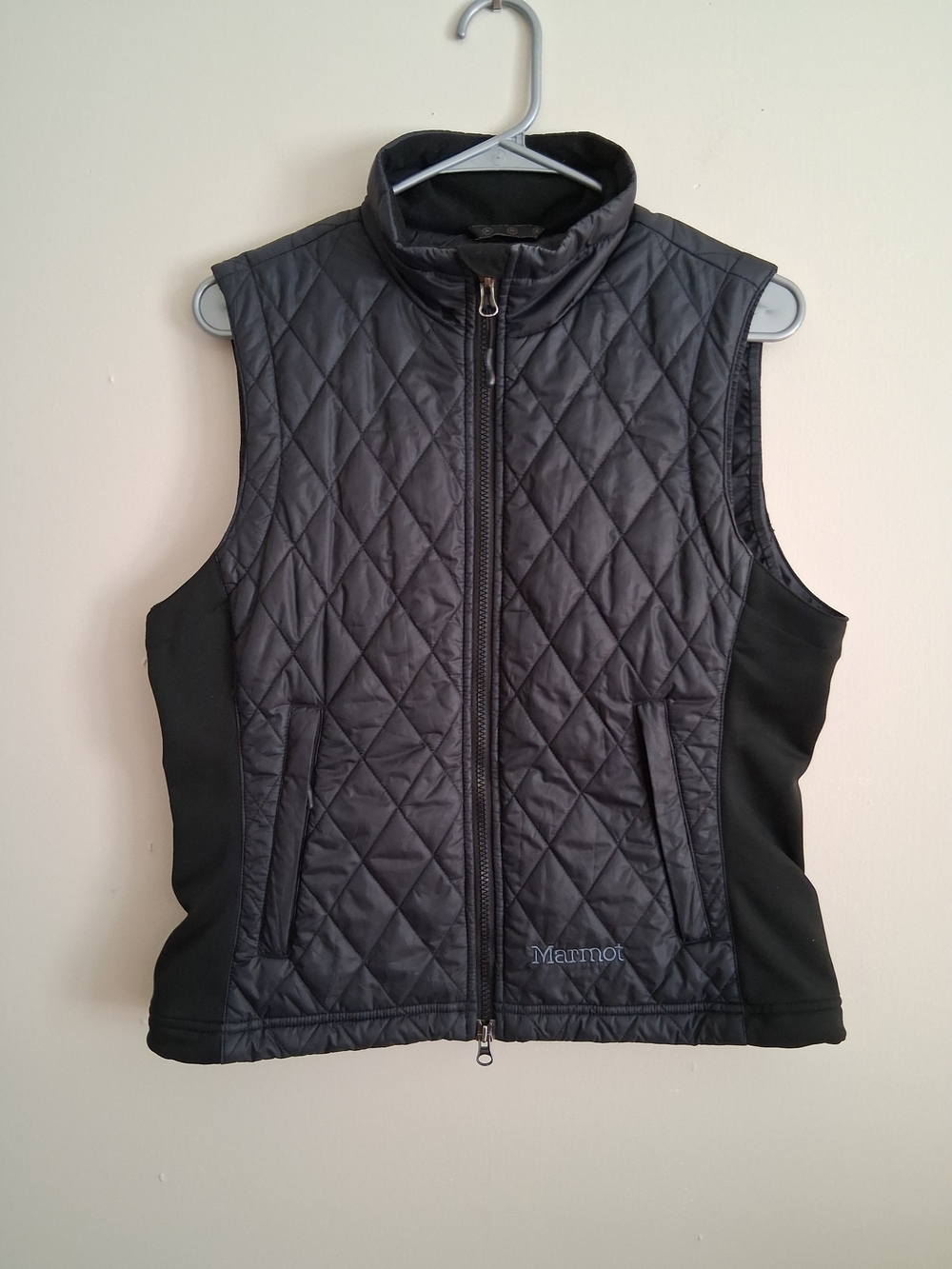 Marmot Kitzbihel Insulated Vest Quilted Black Full zip Women's Medium Gorpcore